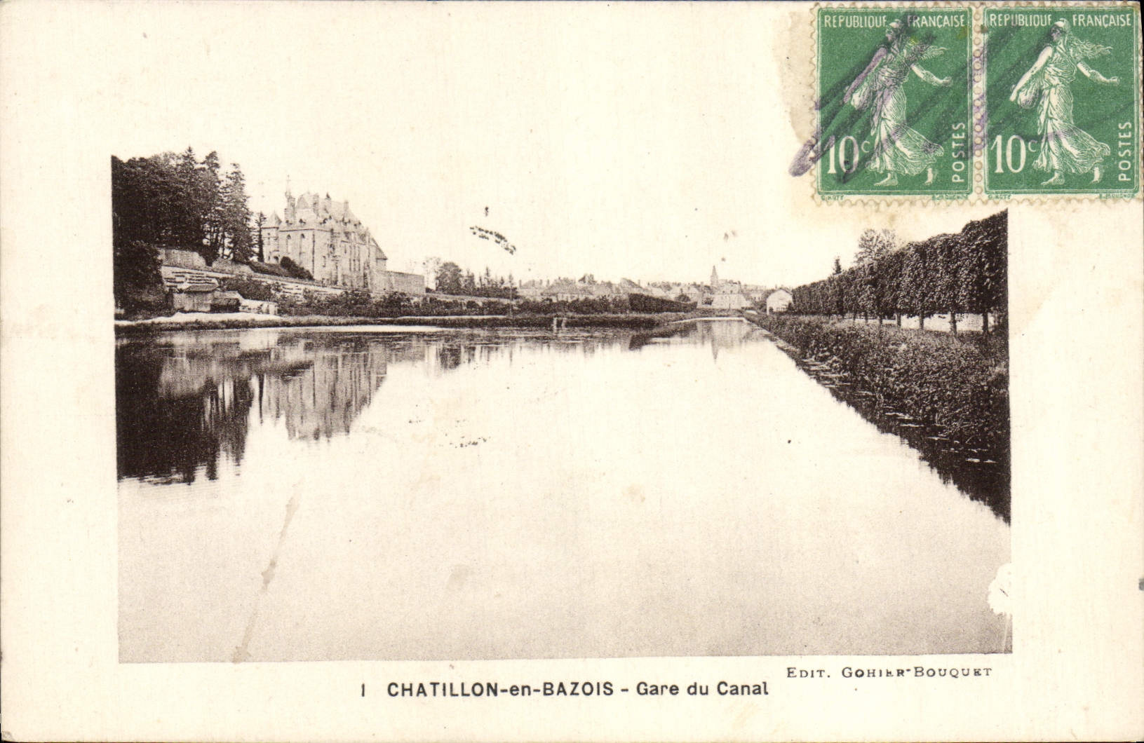 CPA Chatillon en Bazois Gare du Canal