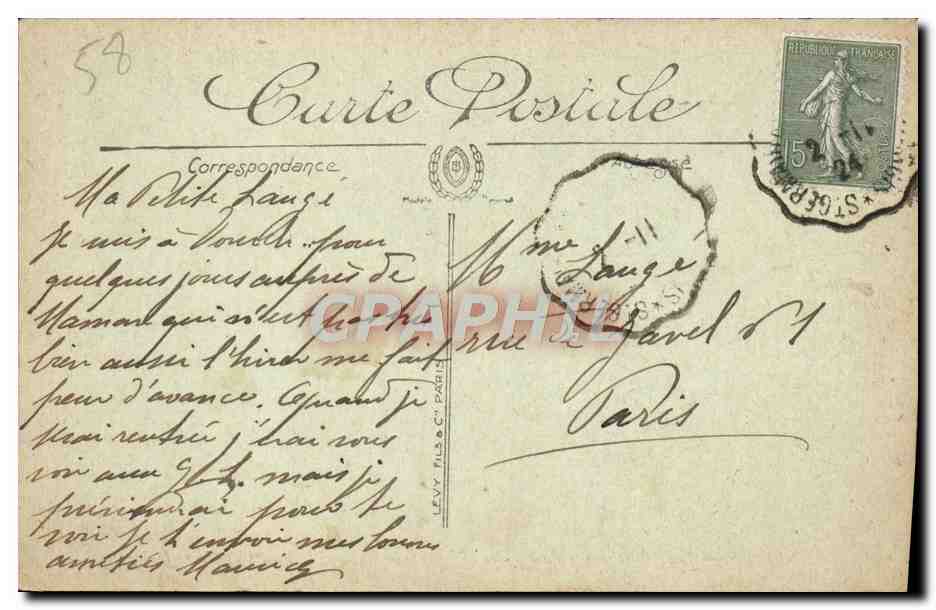 CPA Nevers Vue Generale Prise du Pont de la Loire — Rückseite