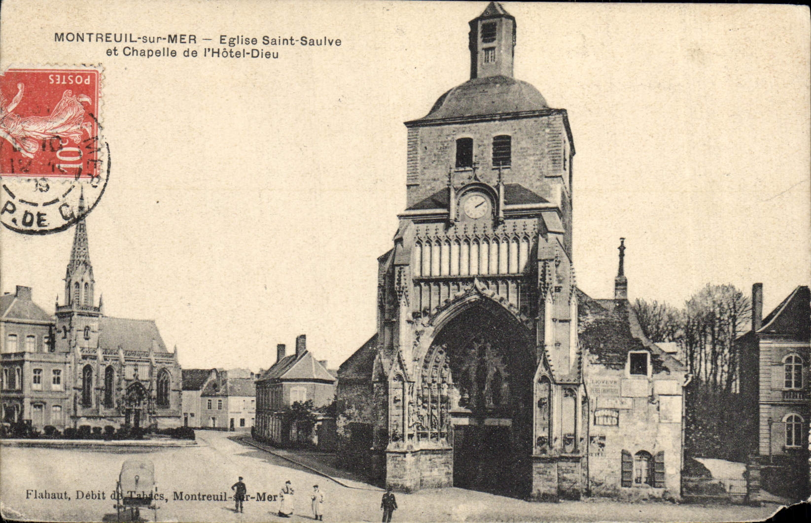 Montreuil-sur-Mer — Église Saint-Saulve et Chapelle de l'Hôtel-Dieu — Flahaut, Débit de Tabacs