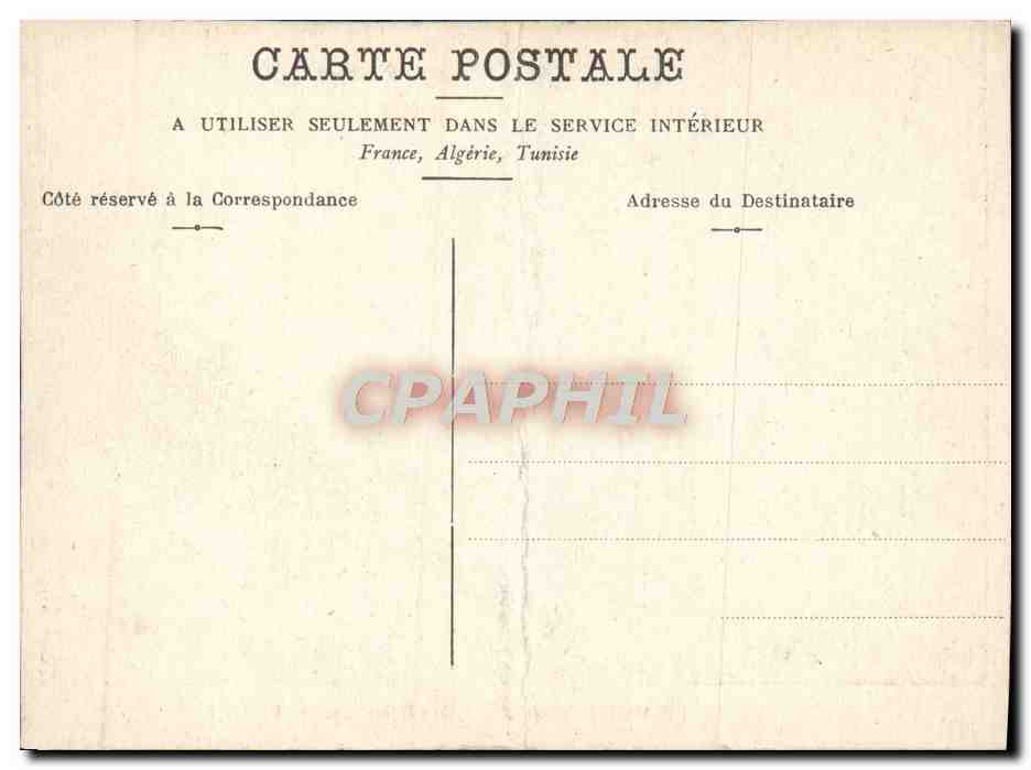 CPA Le Mont Dore Hotel Gallia Le hall — Rückseite