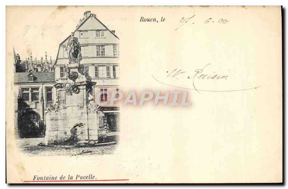 CPA Rouen Fontaine de la pucelle 