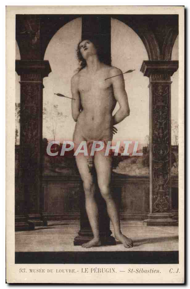 CPA Musee du Louvre Le Perugin St Sebastien