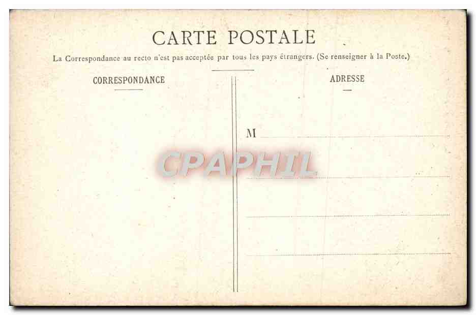 CPA Lourdes La Basilique et la Grotte — Verso
