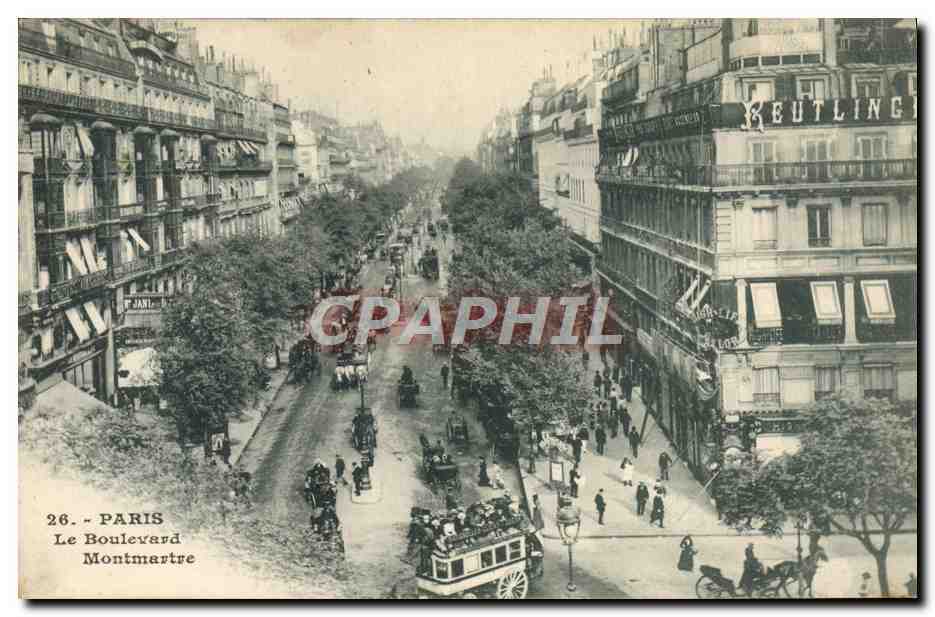 CPA Paris Le Boulevard Montmartre