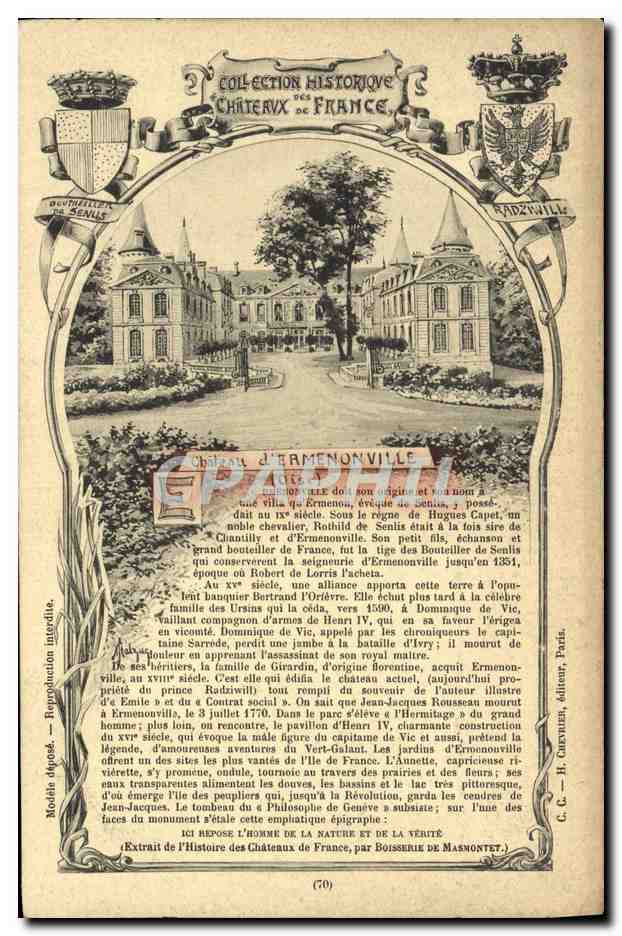 CPA Chateau d'Ermenonville