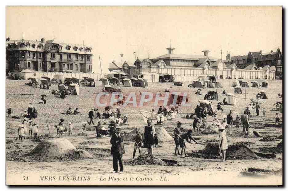 Mers-les-Bains - The Beach and the Casino - LL. - n°71