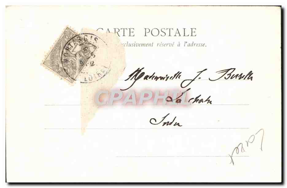 CPA Montargis Tour de l'eglise de la Madeleine — Rückseite