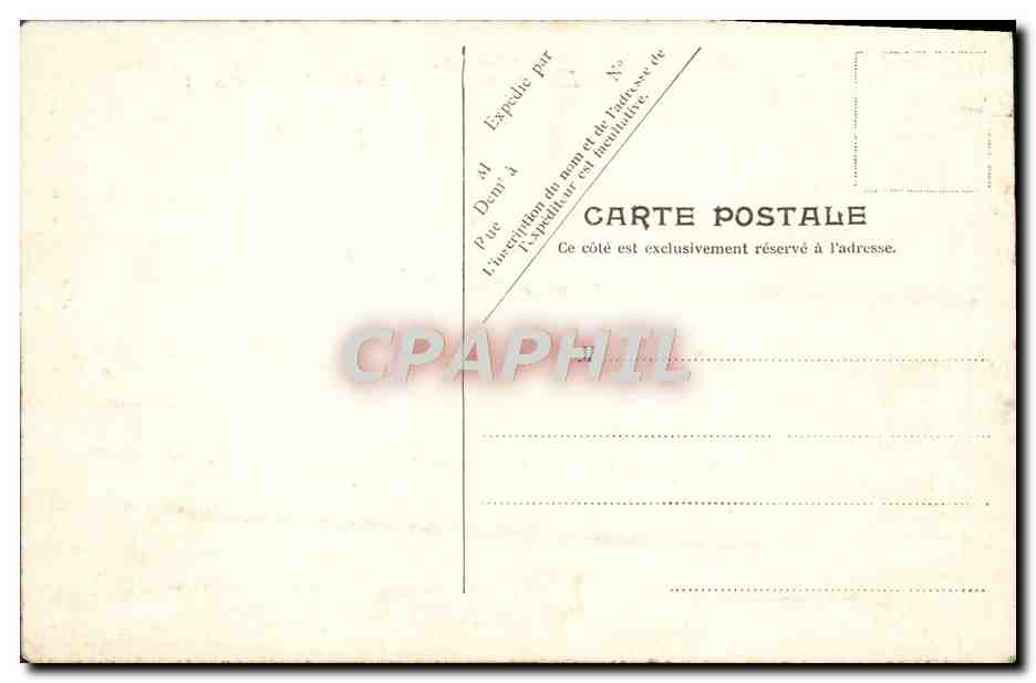 CPA Lourdes Vue Generale et le Fort — Verso