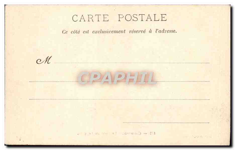 CPA Cauterets Le Pont du Peguere — Rückseite