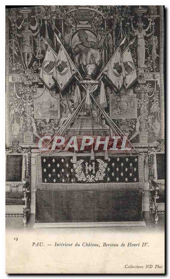 Pau — Intérieur du Château, Berceau de Henri IV — Collections ND Phot