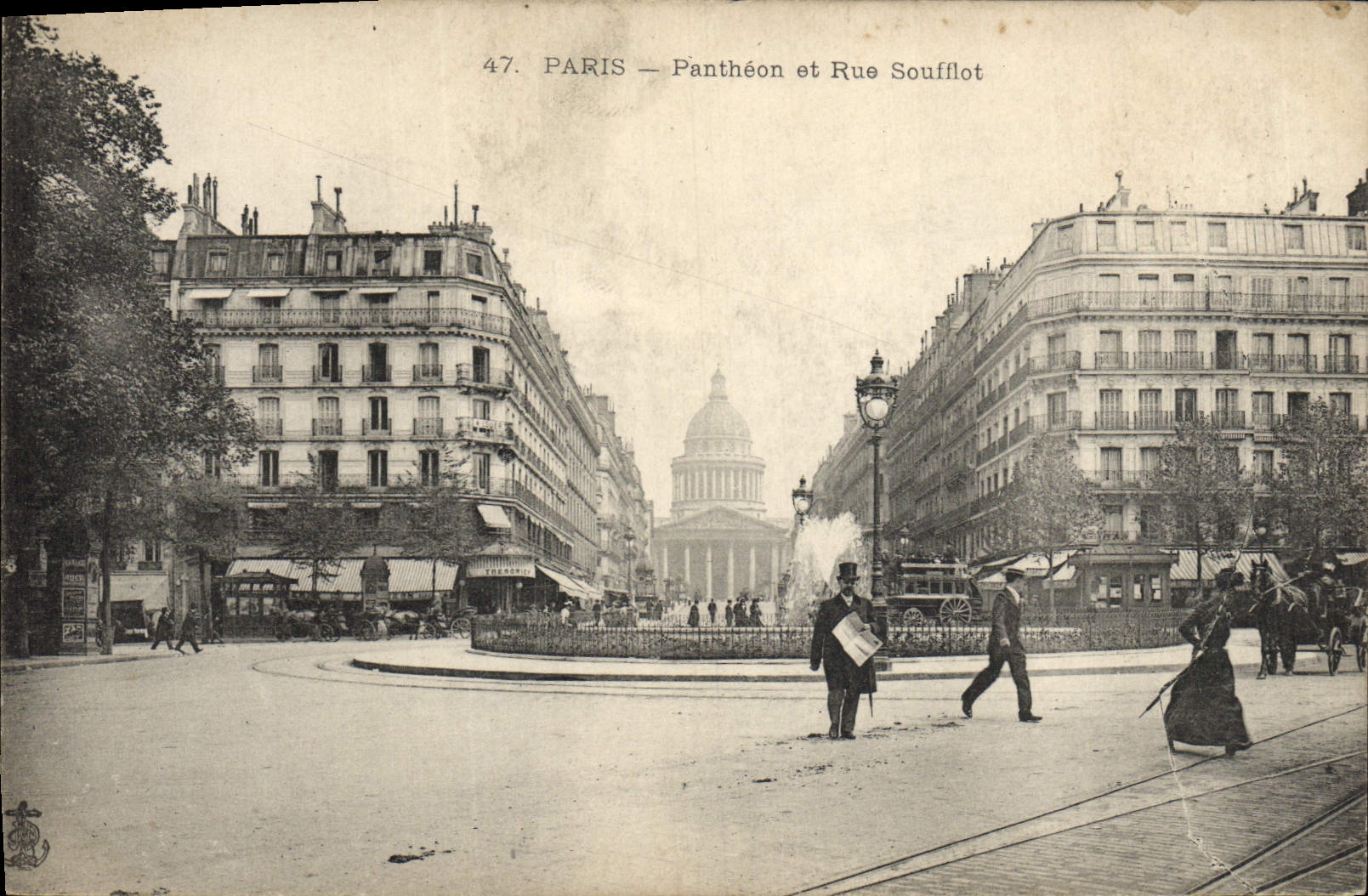 CPA Paris Pantheon et Rue Soufflot