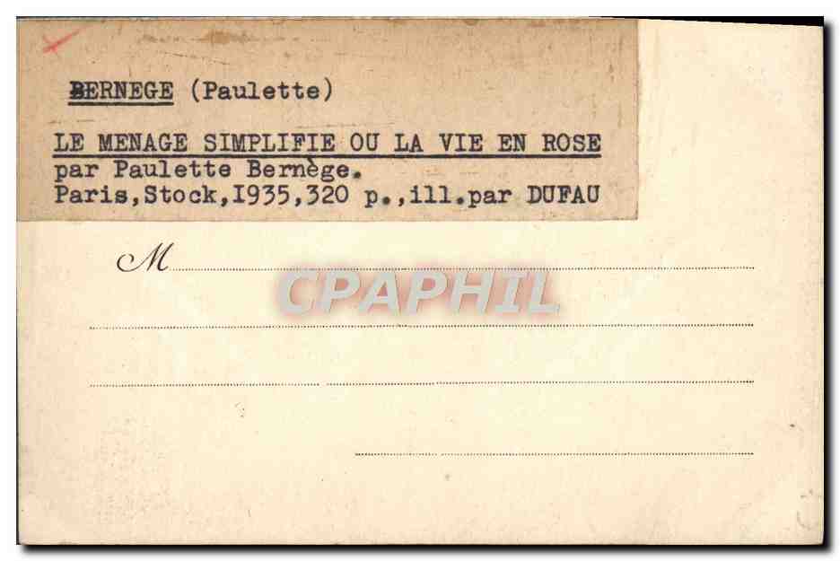 CPA Paris Pantheon et Rue Soufflot — Rückseite
