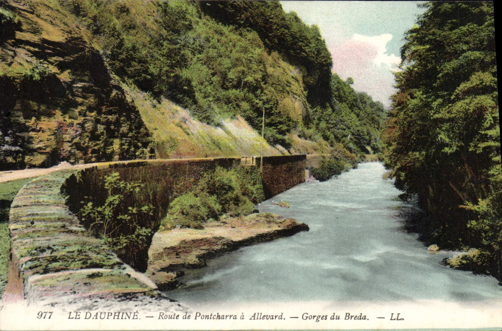 Gorges du Breda — Route de Pontcharra à Allevard — LE DAUPHINÉ — LL — n° 977