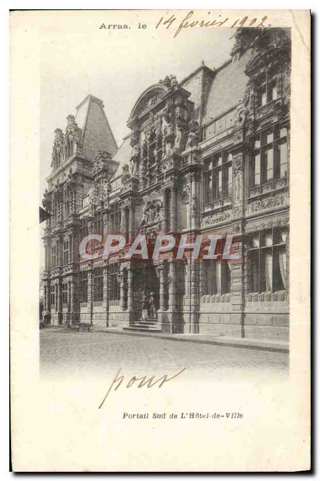 Arras — Portail Sud de l'Hôtel-de-Ville — éditeur non identifié
