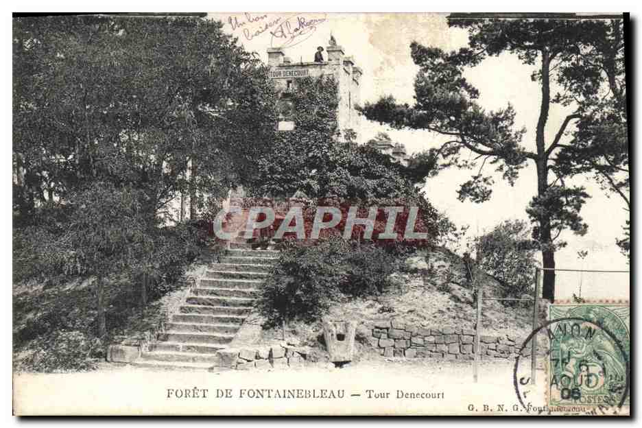 Wald von Fontainebleau — Tour Denecourt — G.B.N.G. Fontainebleau