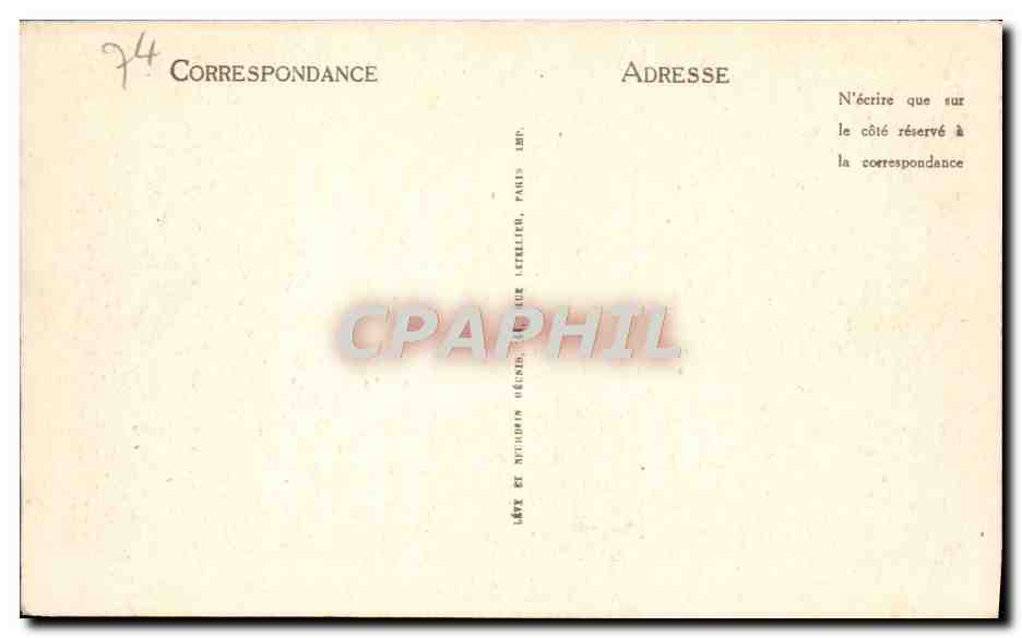 CPA Chamonix Mont Blanc Vue Generale Planpraz et le Brevent — Verso