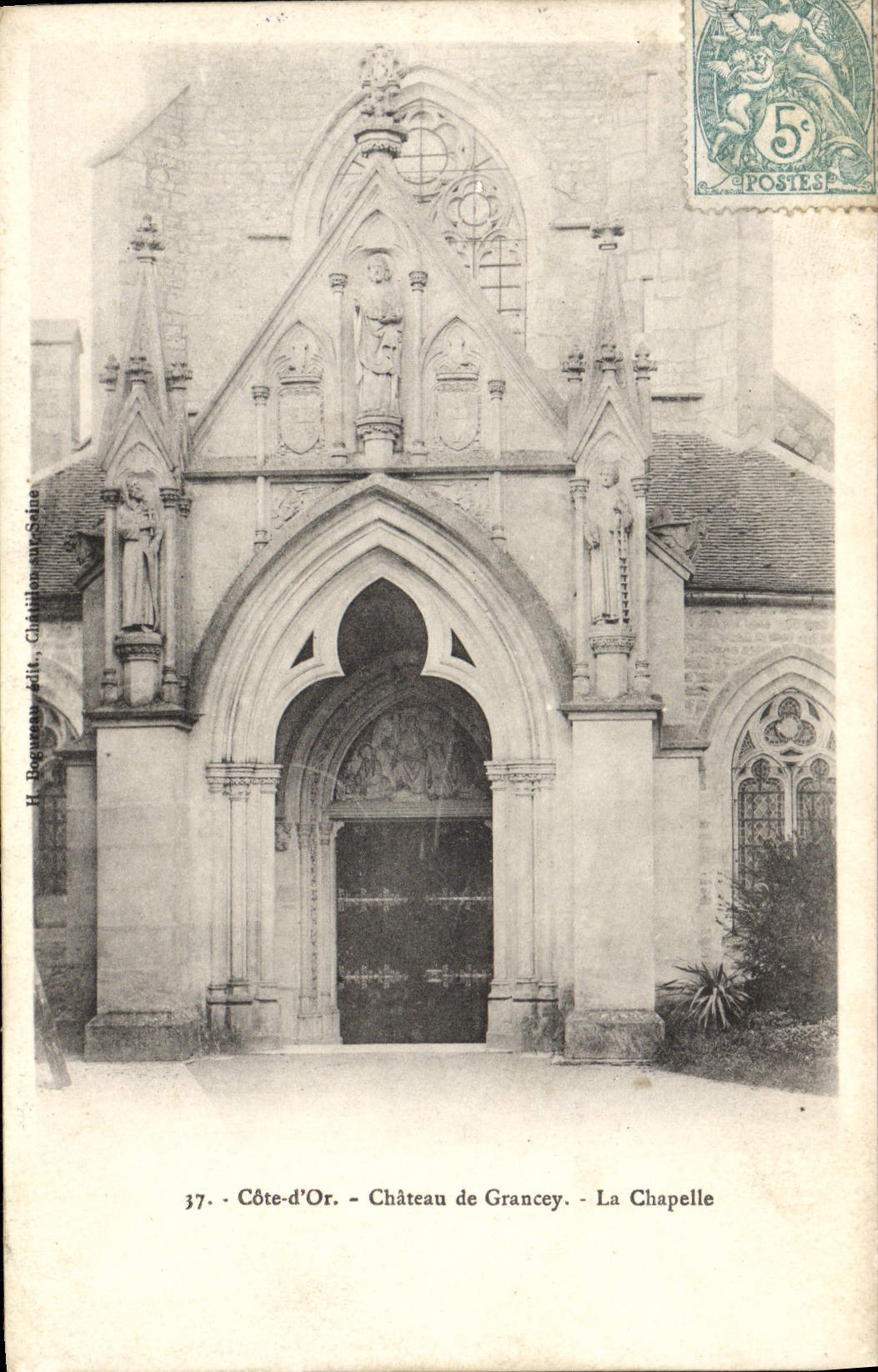 Château de Grancey - La Chapelle — H. Bougoussat, édit., Châtillon-sur-Seine, n°37