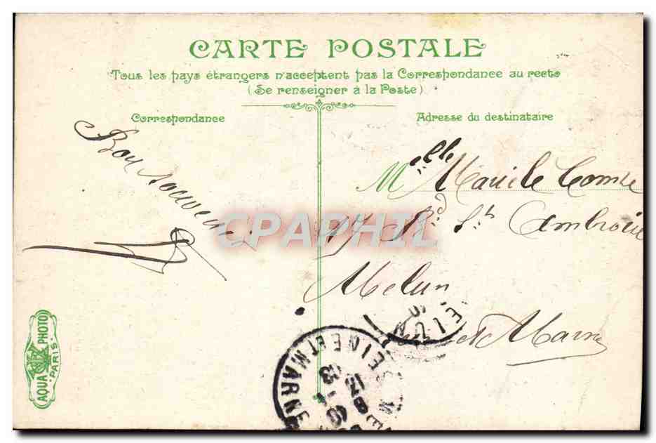 CPA Lyon La vierge doree de Fourvieres — Verso