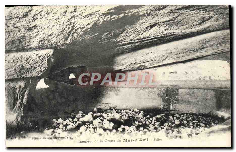 CPA Interieur de la Grotte du Mas d'Azil Pilier