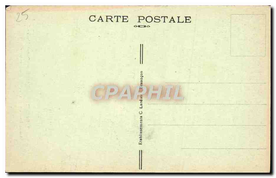 Besançon-les-Bains — Schwarze Pforte. Triumphbogen errichtet von den Römern (2. Jahrhundert). — Rückseite