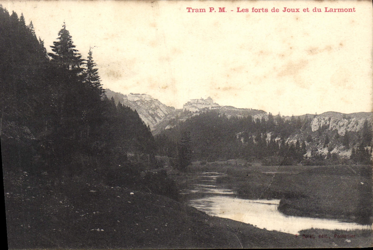 CPA Tram Les Forts de Joux et du Larmont