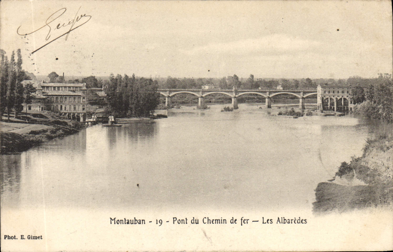 Montauban - 19 - Pont du Chemin de fer — Les Albarèdes — Phot. E. Gimet