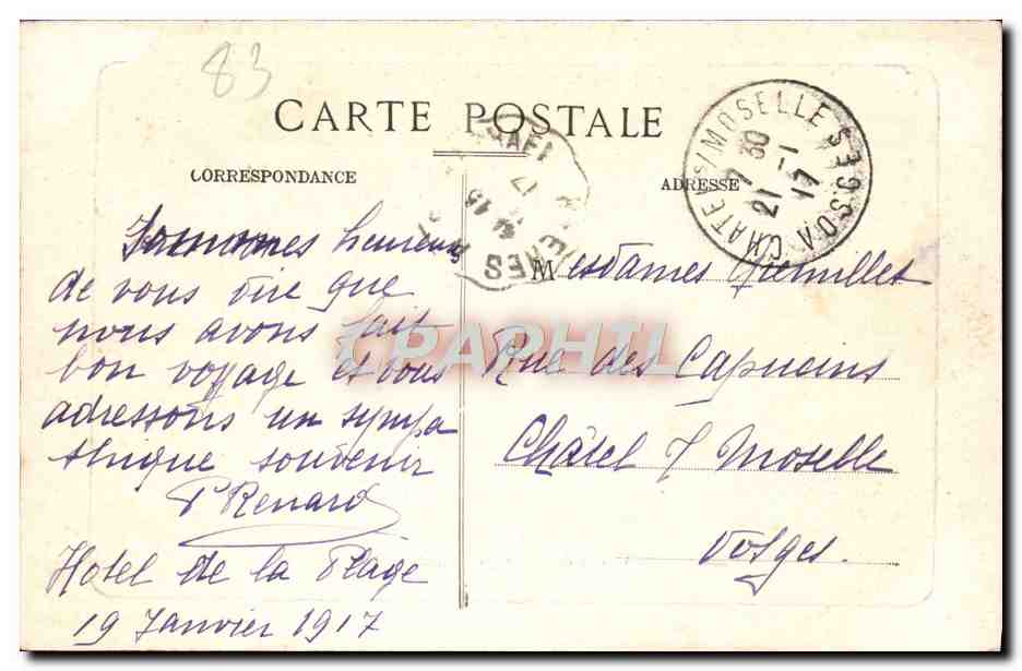 CPA Cavalaire Le Gros Pin et la Jetee — Back