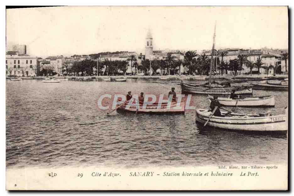 CPA Sanary Station Hivernale et balneaire le port Bateaux