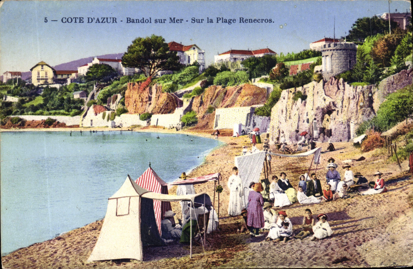 Bandol sur Mer — Sur la Plage Renecros — E. Budry - Phot. Marseille