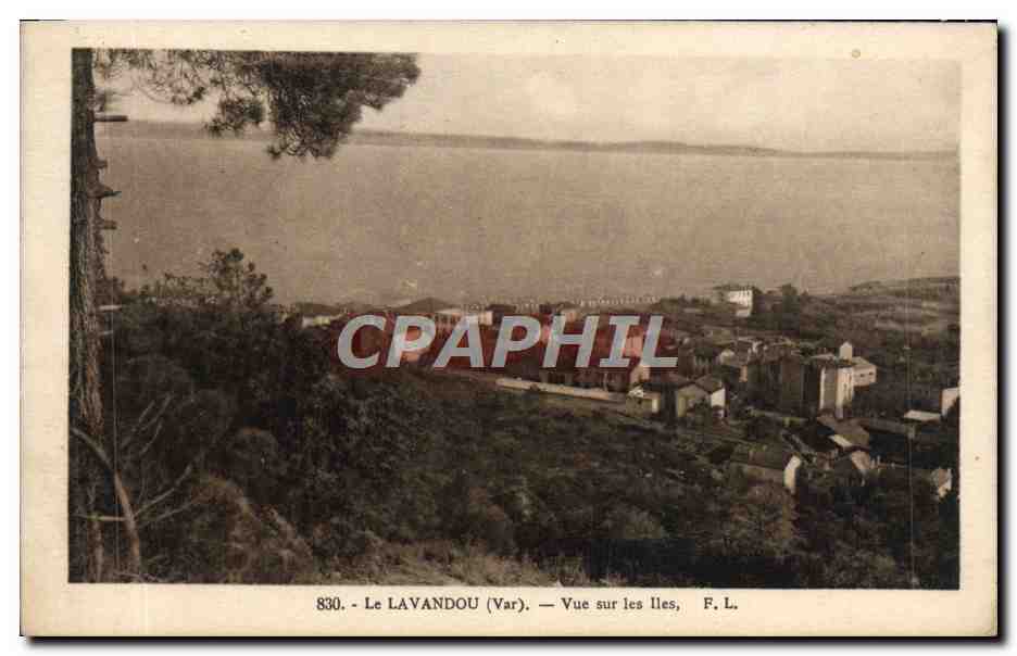 CPA Le Lavandou Vue sur les Iles