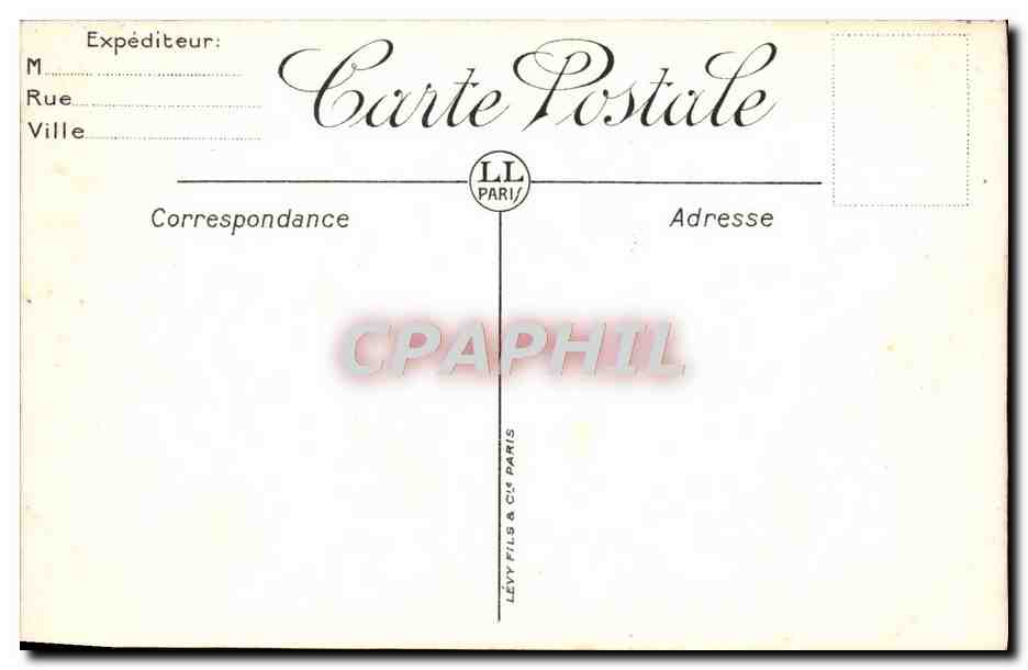 Hyères — Sommet du Vieux Château — La Croix — L.L. Paris — Rückseite