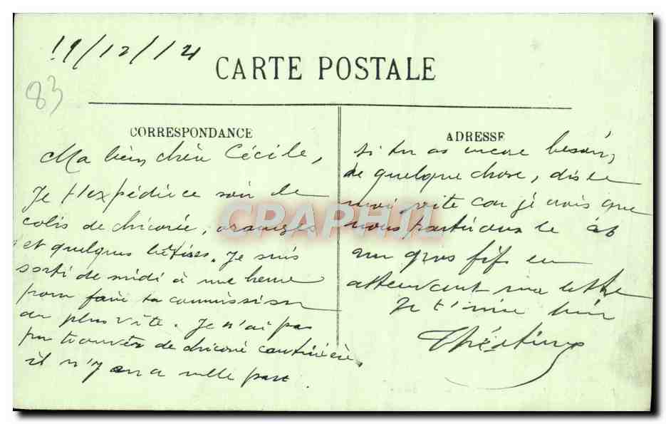 CPA Toulon L'Arsenal La sortie Militaria — Verso