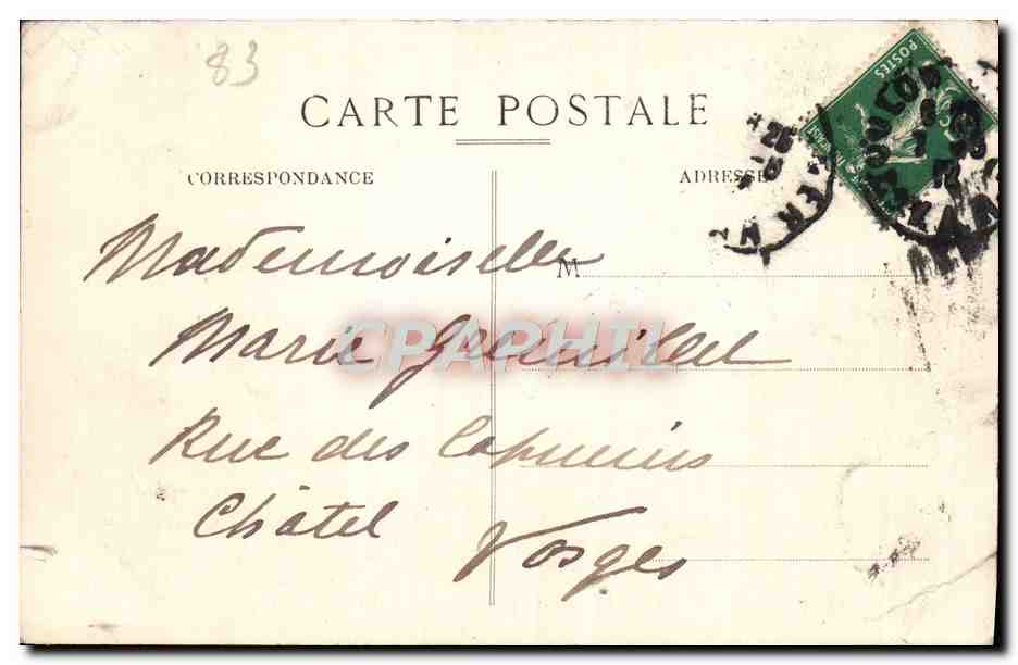 CPA Toulon Les Pins de Magaud — Rückseite