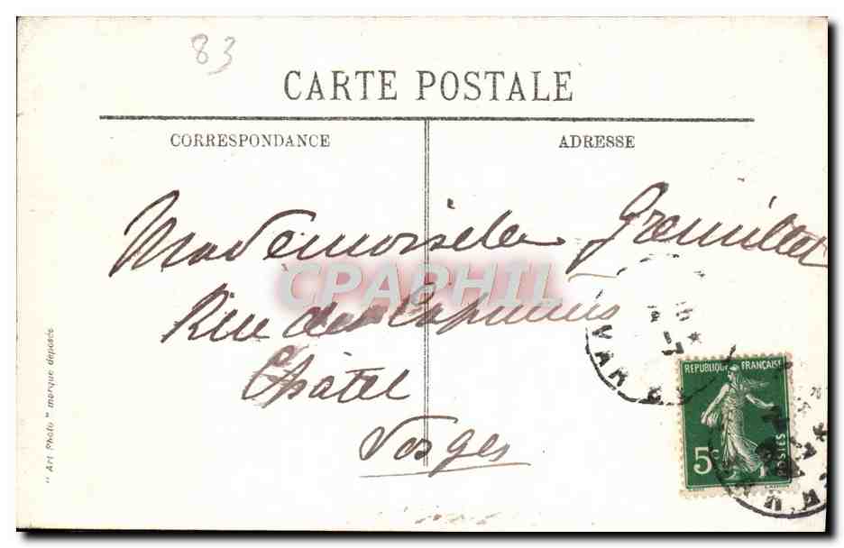 CPA Le Mourillon Premiers Rayons — Rückseite