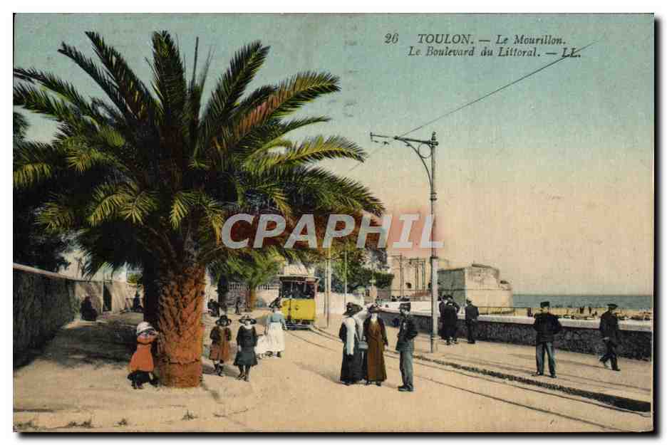 CPA Toulon Le Mourillon Le Boulevard du Littoral Tramway
