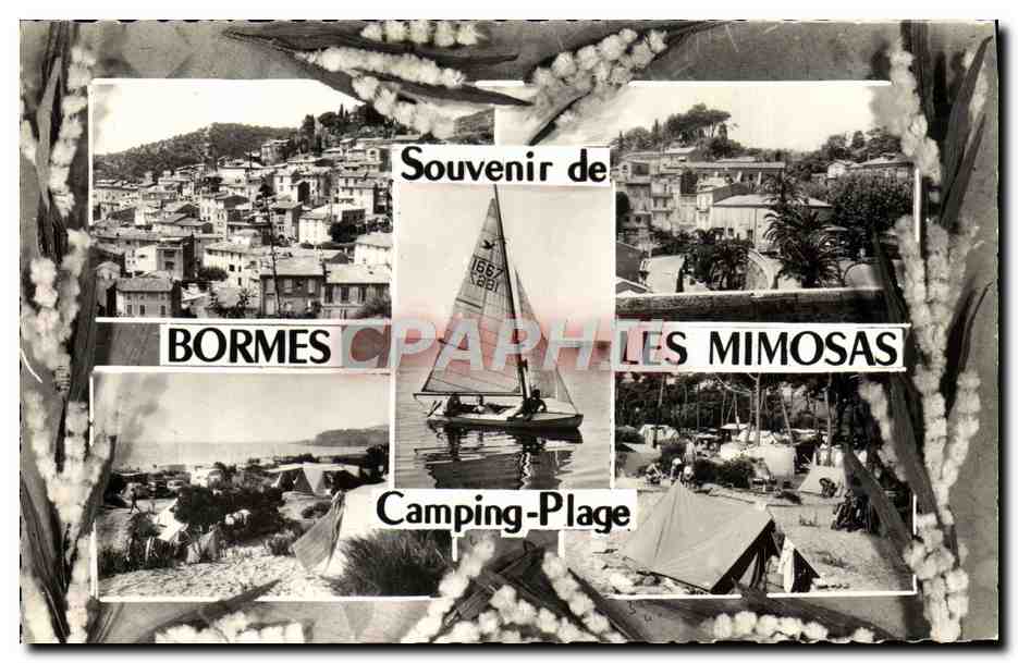 CPM Bormes Les Mimosas Camping Plage 