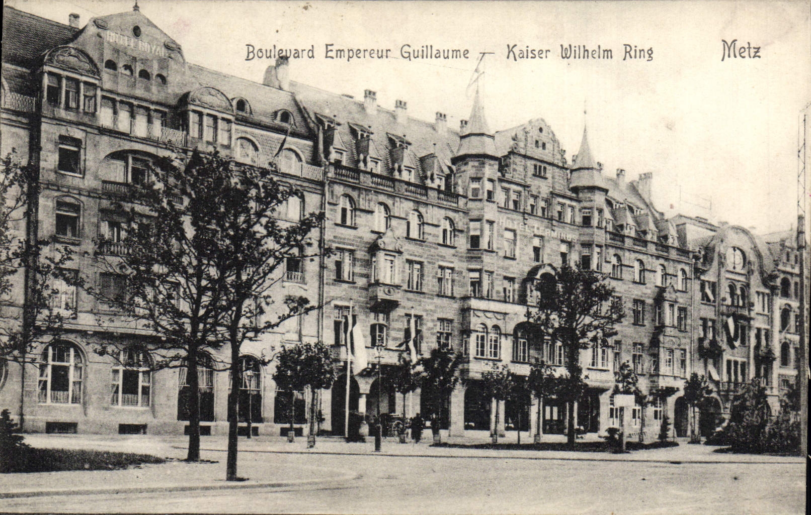 CPA Metz Boulevard Empereur Guillaume 