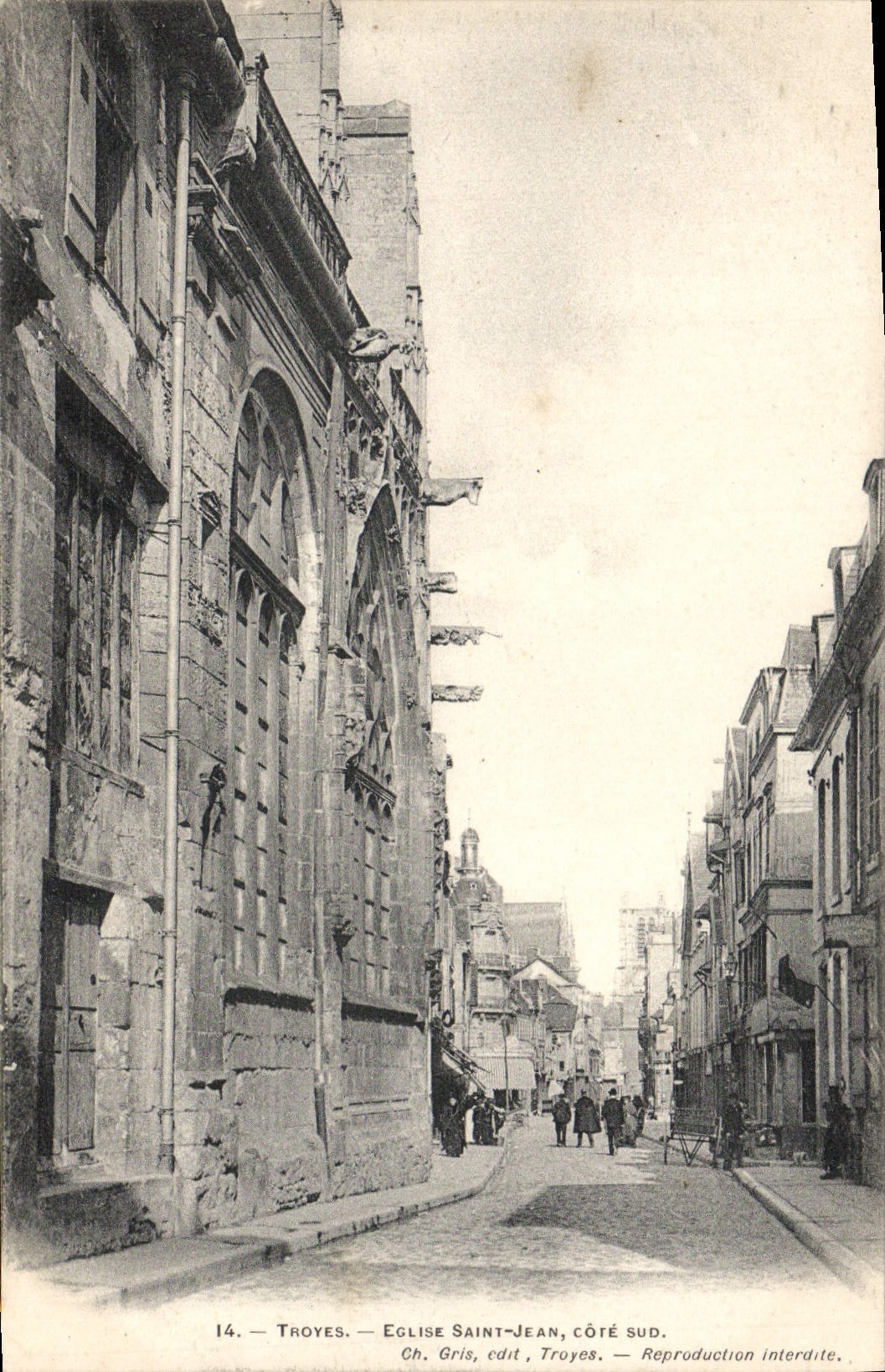 CPA Troyes Eglise Saint Jean Cote Sud