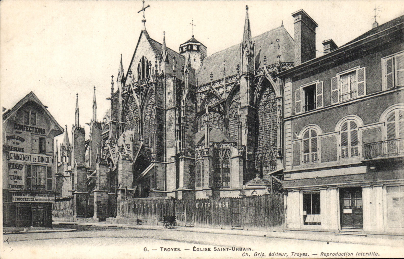 Troyes — Église Saint-Urbain — Ch. Gris, éditeur, Troyes