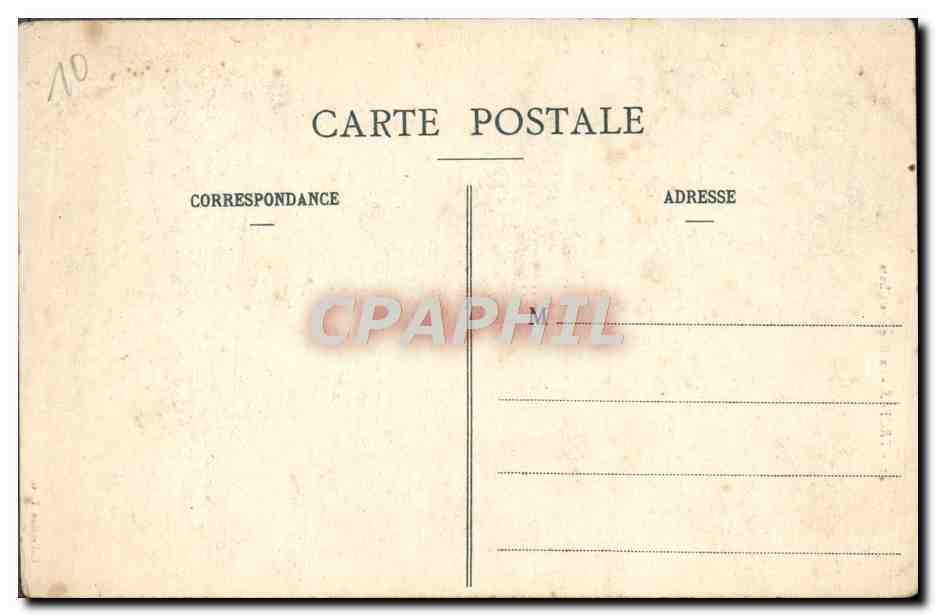 CPA Troyes La Rue des Chats — Rückseite