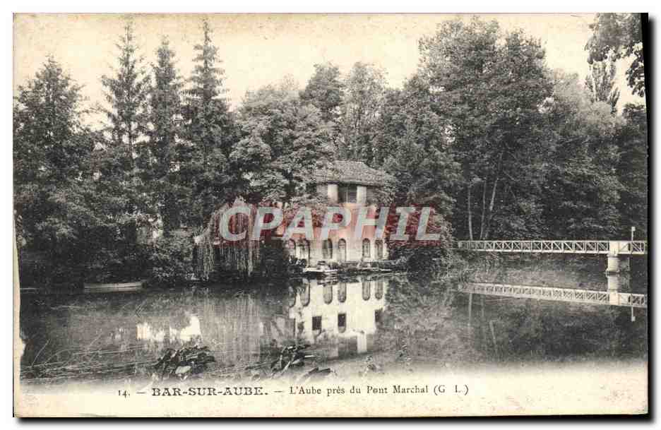 Bar-sur-Aube — L'Aube près du Pont Marchal — G. L.