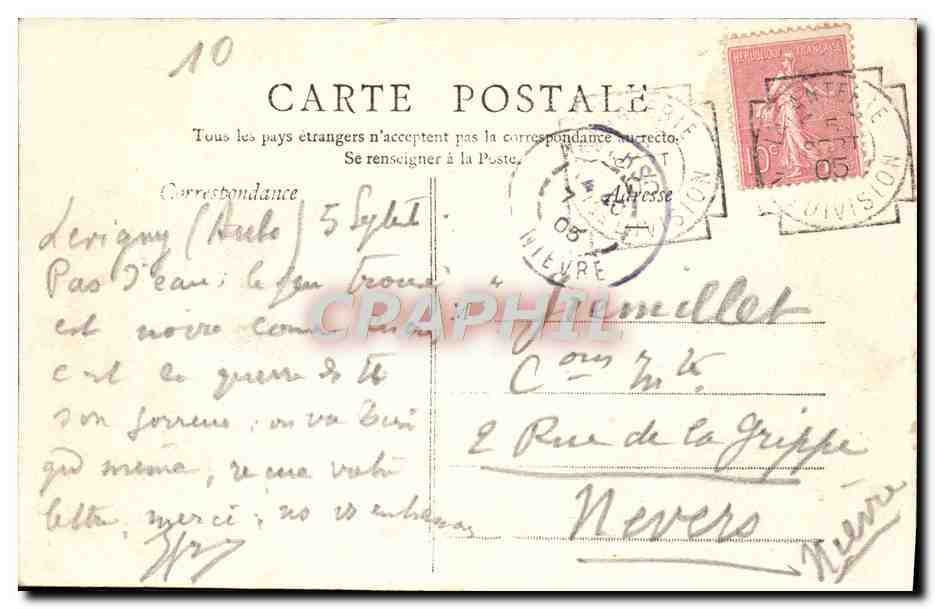 Bar-sur-Aube — L'Aube près du Pont Marchal — G. L. — Reverso