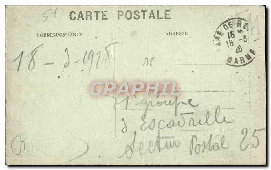 CPA Reims Abside De La Cathedrale Militaria — Rückseite