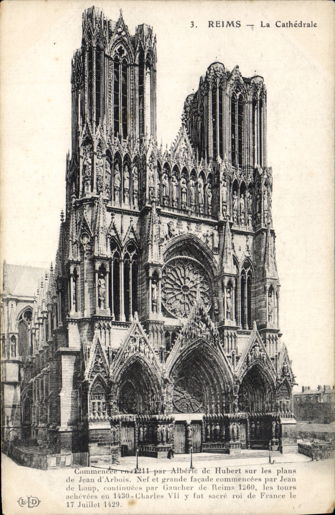 Reims — La Cathédrale — Éditeur E-D, n°3