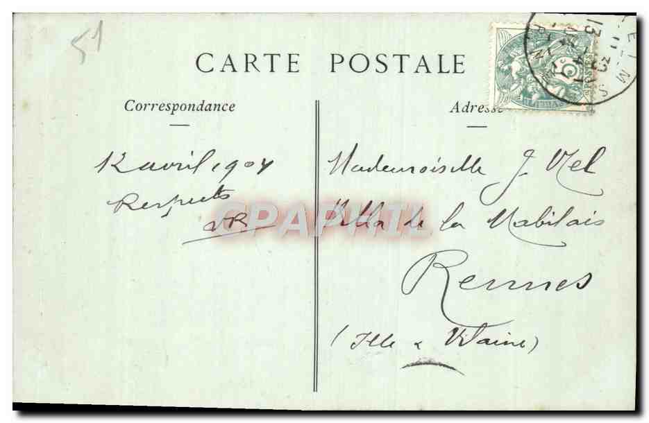 CPA Reims Tresor De La Cathedrale Le Vaisseau de Sainte Ursule offert par Henri III — Verso