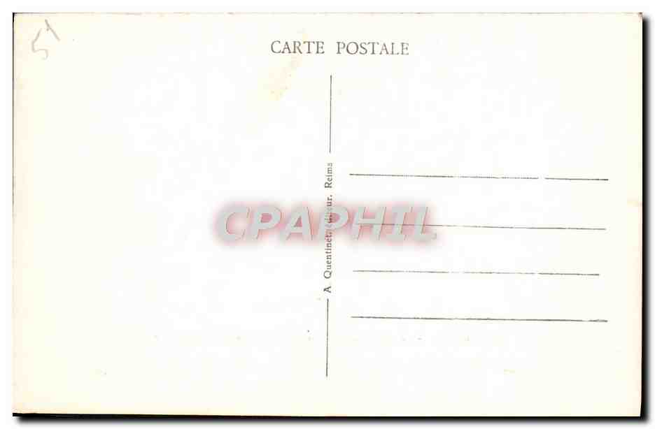 CPA Reims La Cathedrale Les Damnes Traines En Enfer Diable — Verso