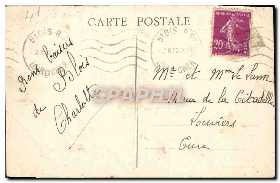 CPA Blois Le Pont Sur La Loire — Back