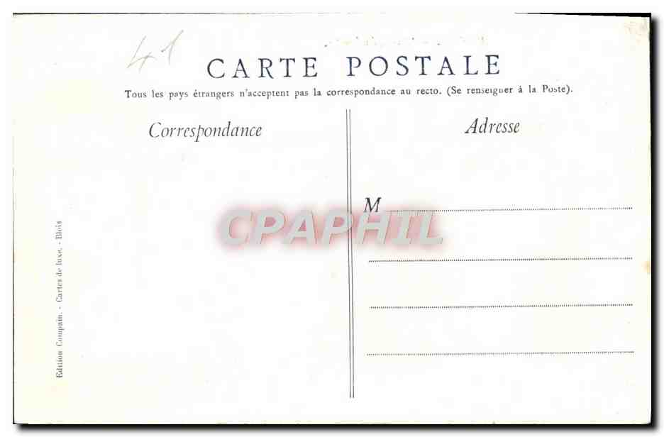 CPA Blois Vue Generale — Back