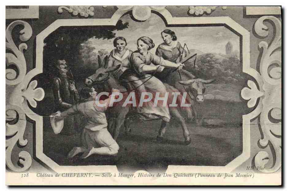CPA Cheverny Solle A Manger Histoire De Don Quichotte Panneau de Jean Mosnier