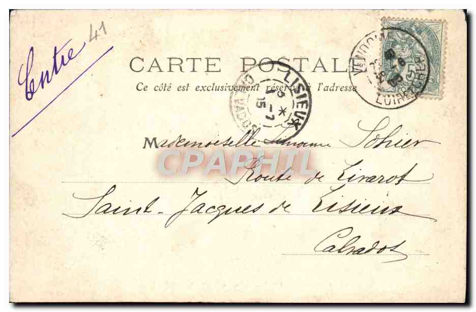 CPA Vendome Bords Du Loir Les Grands Pres  — Back